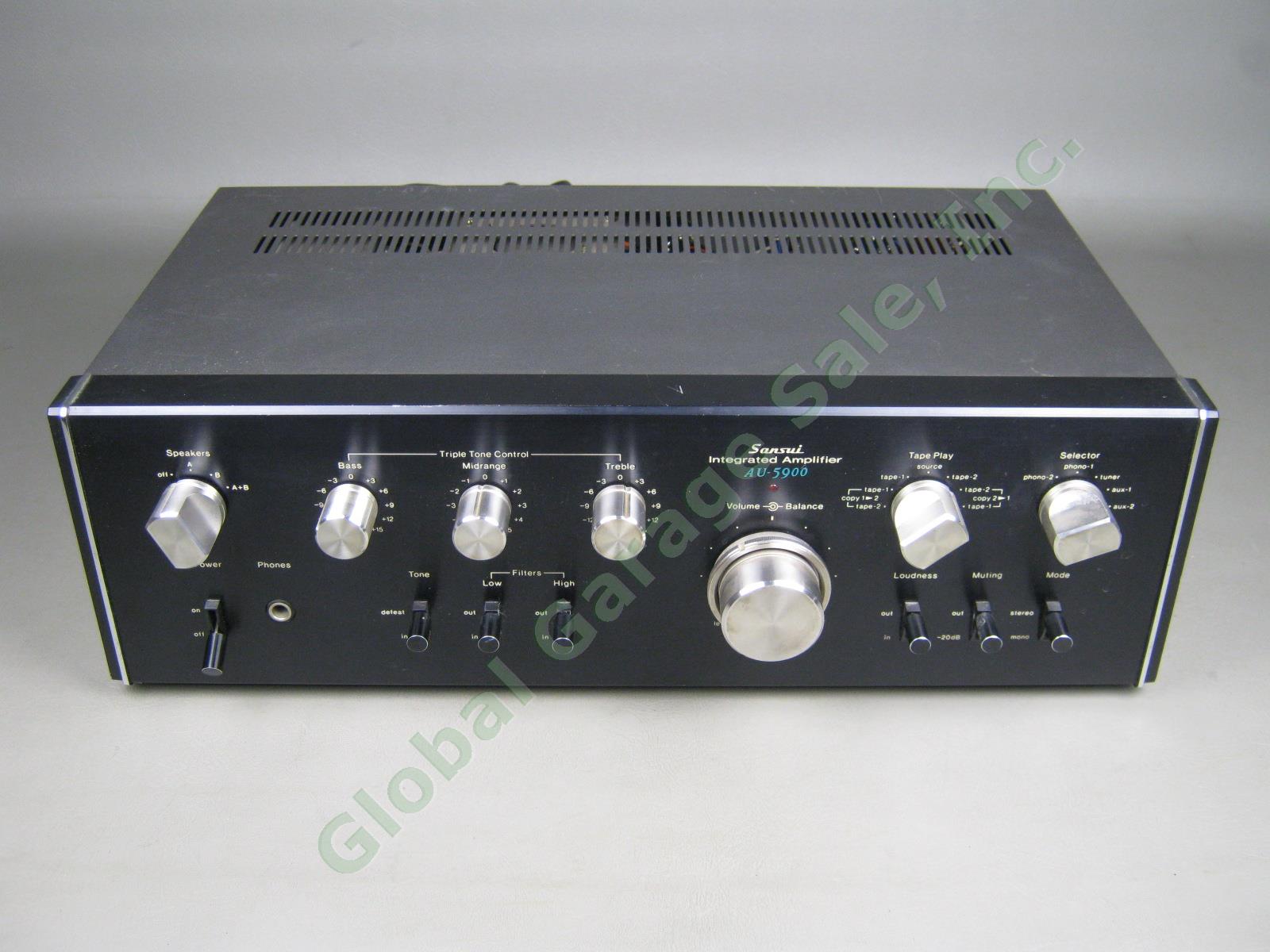 Vtg 1976 Sansui AU-5900 Integrated Stereo Amplifier 50WPC Continuous Tested NR!!