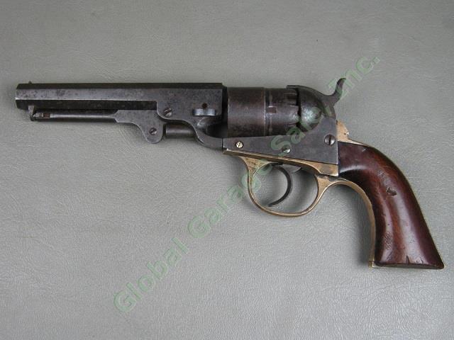 Antique JM Cooper 5-Shot .36 Caliber Revolver 5" Barrel 1