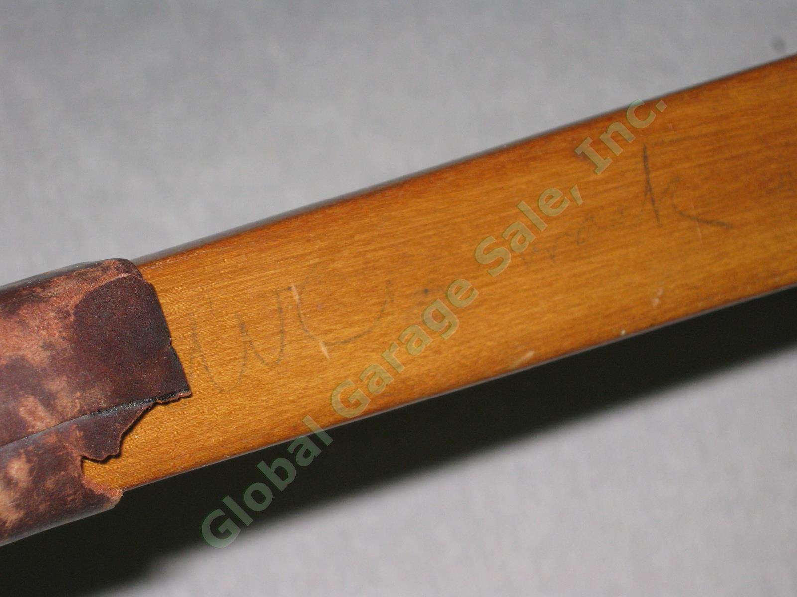 Vtg Antique 70" Stevenson R.W Carmmack Wooden Archery Longbow Bow Unstrung Rare? 5