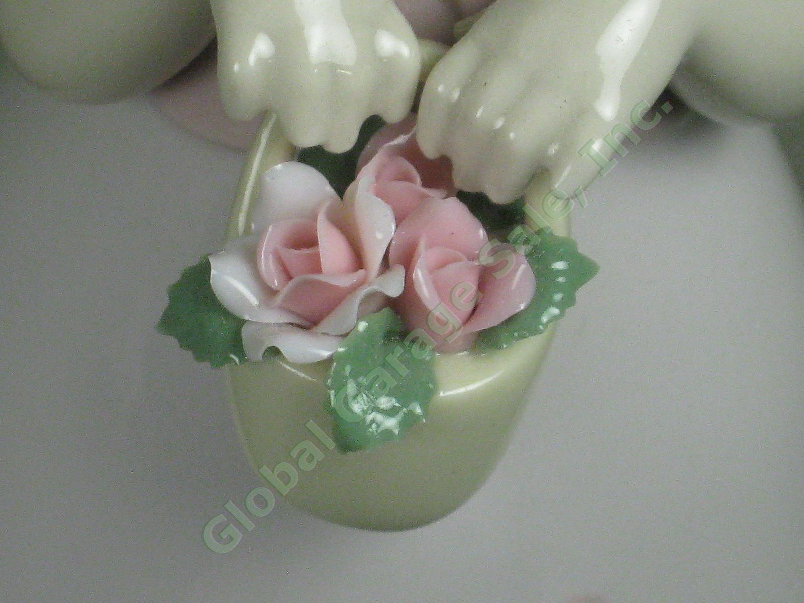 2003 Retired Lladro Daisa Little Rose Figurine Girl With Flower Basket +Box 8042 3