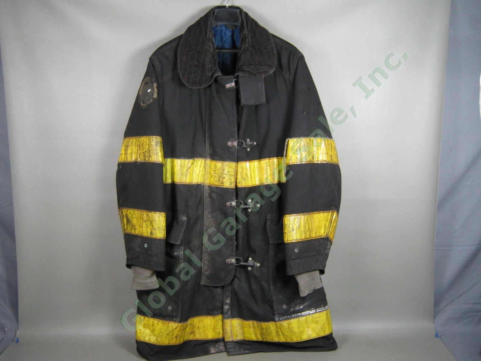 Vtg 1988 Cairns FDNY NYC Fire Dept Summer Firefighter Turnout Jacket 44/36/40 NR