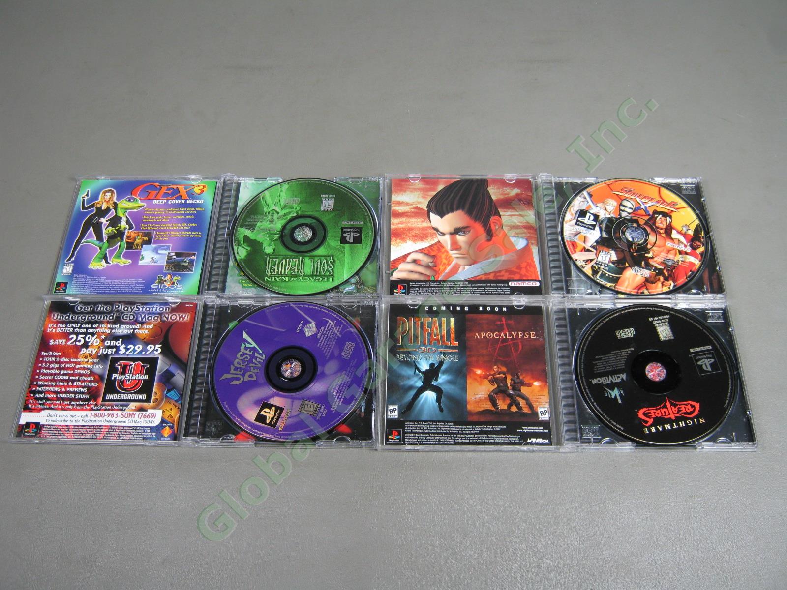 19 Sony Playstation 1 PS1 Black Label Game Lot Jersey Devil Nightmare Creatures 4
