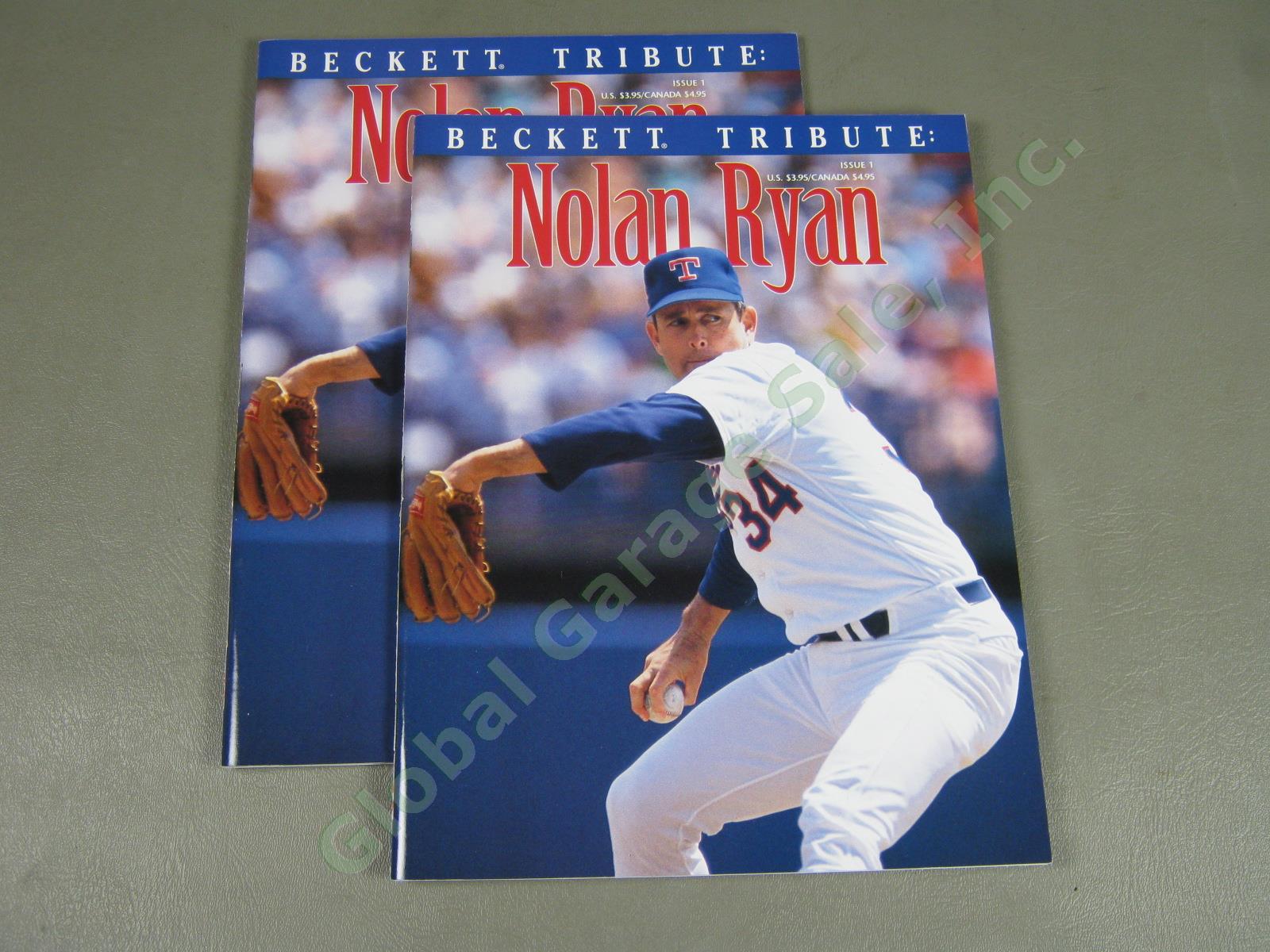 HUGE Nolan Ryan Lot Autographed Litho Reid Signed Ball 3000+/- Cards Magazines + 27