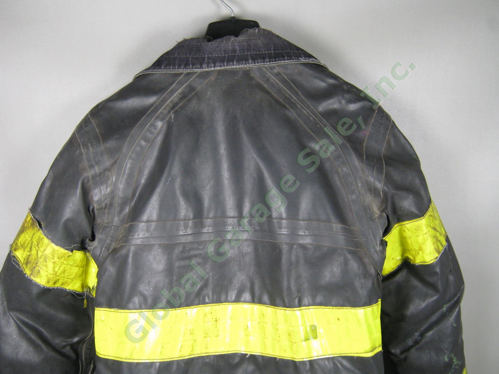 Vtg Cairns FDNY NYC Fire Dept Winter Turnout Coat Firefighter Jacket Gray Liner 4
