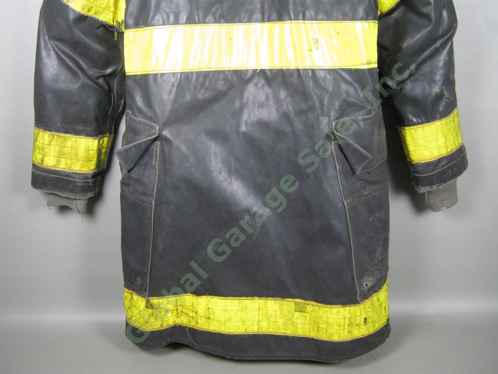 Vtg Cairns FDNY NYC Fire Dept Winter Turnout Coat Firefighter Jacket Gray Liner 5