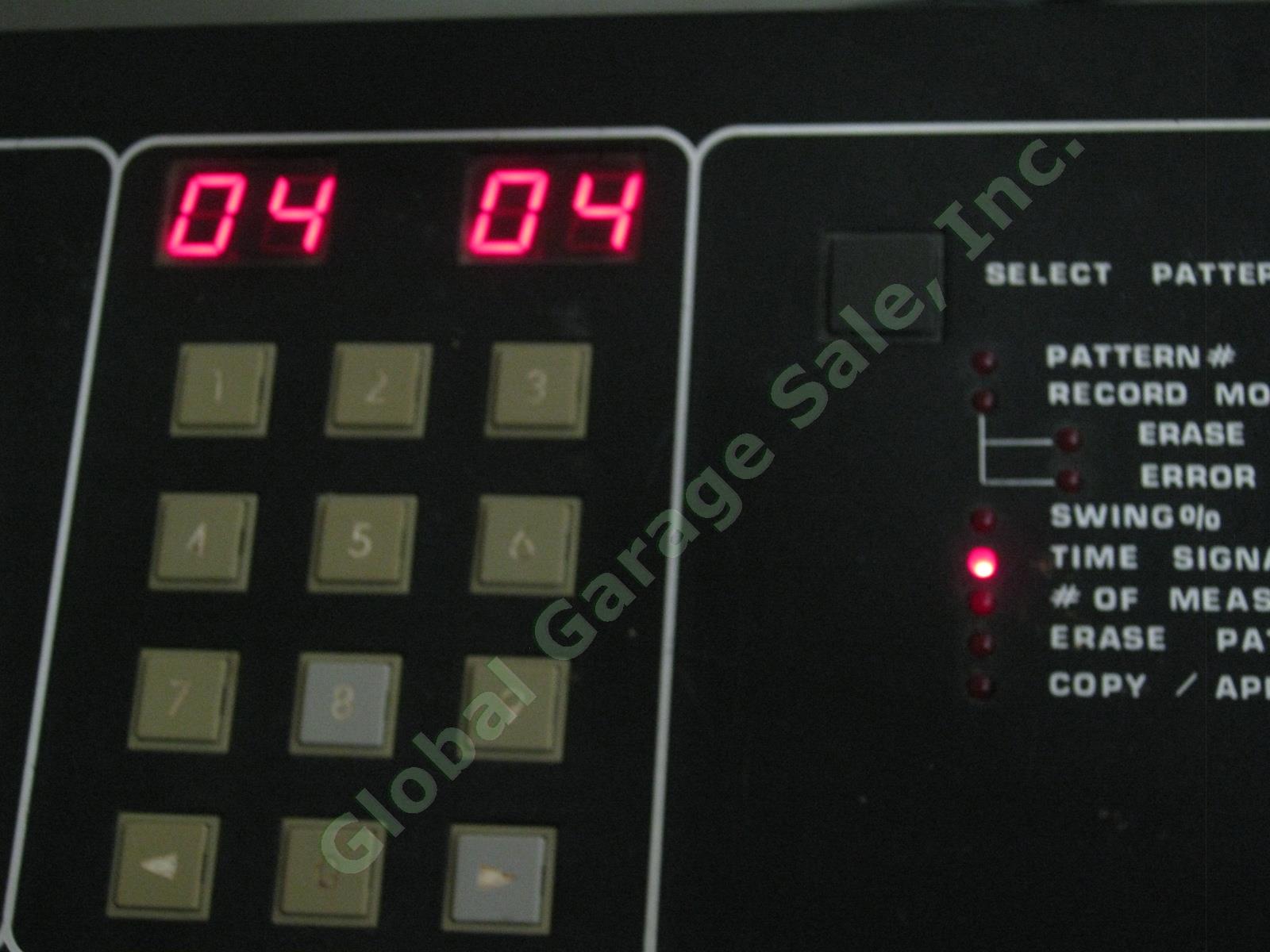 Vtg 1980s Sequential Circuits Drumtraks 400 Drum Machine W/ Hard Road Case PARTS 7