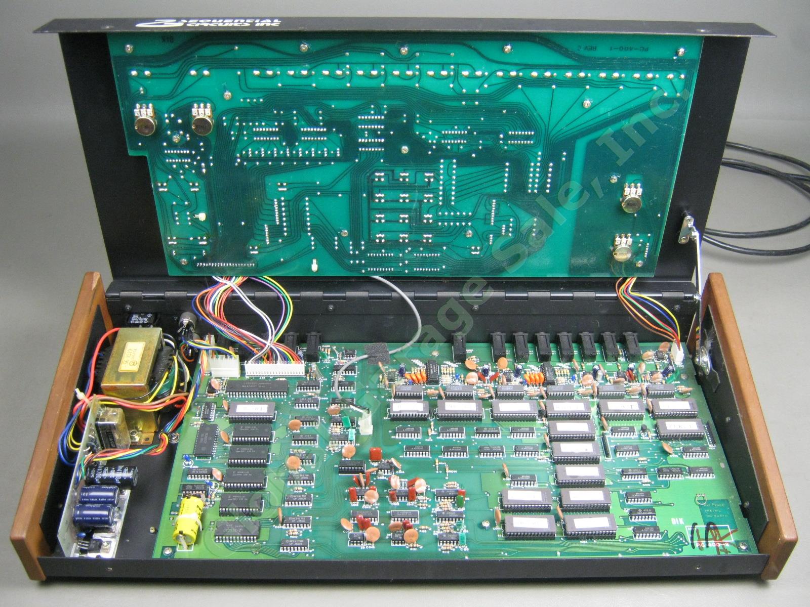 Vtg 1980s Sequential Circuits Drumtraks 400 Drum Machine W/ Hard Road Case PARTS 8
