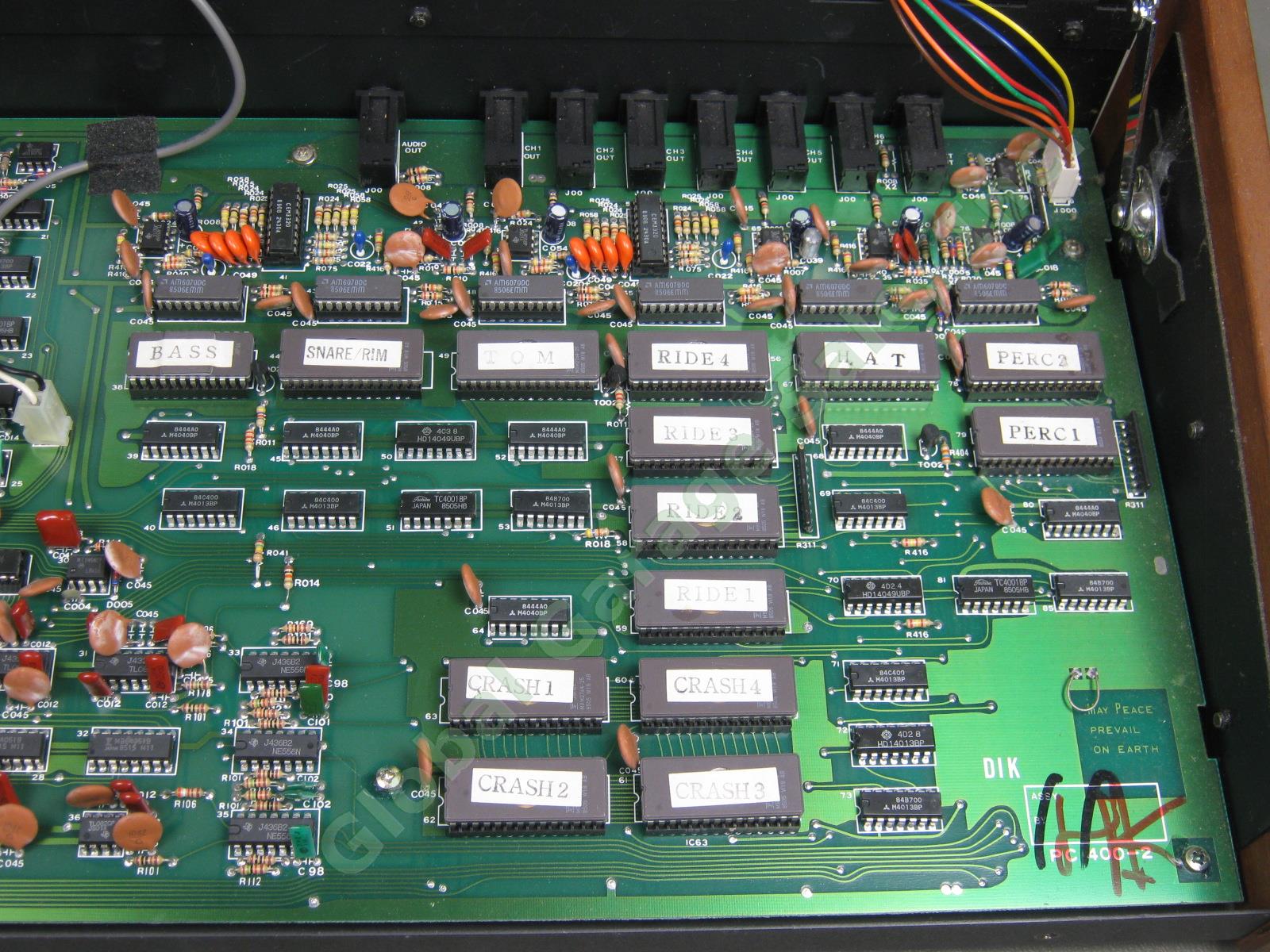 Vtg 1980s Sequential Circuits Drumtraks 400 Drum Machine W/ Hard Road Case PARTS 10