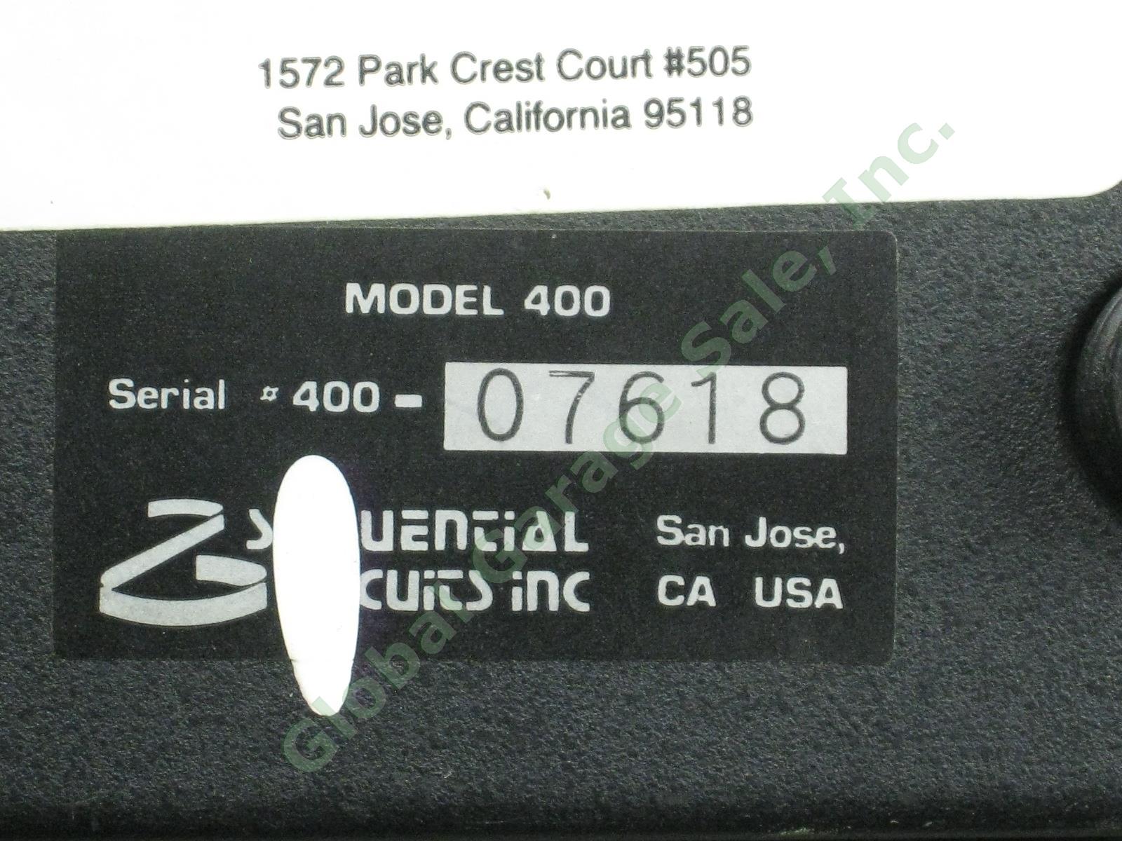 Vtg 1980s Sequential Circuits Drumtraks 400 Drum Machine W/ Hard Road Case PARTS 16