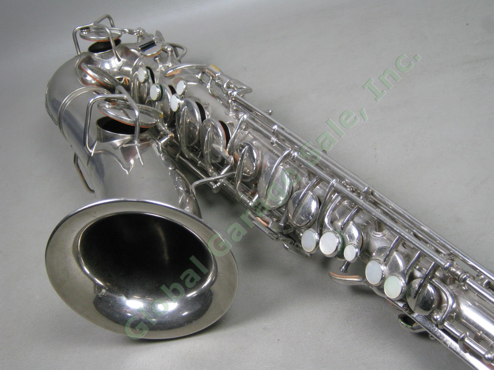 Vtg Antique C G CG Conn C-Melody Saxophone + Case 1119954 106159 L Patented 1914 5