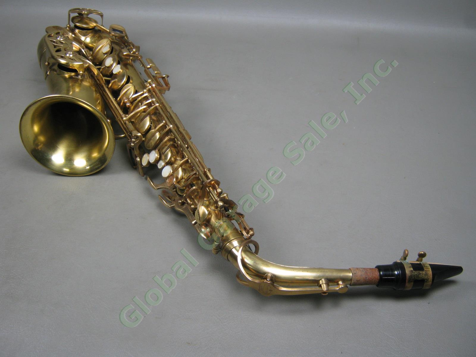 Vtg Evette Buffet Crampon Alto Saxophone W/ Hard Case Serial 23564 Re-Lacquered 3