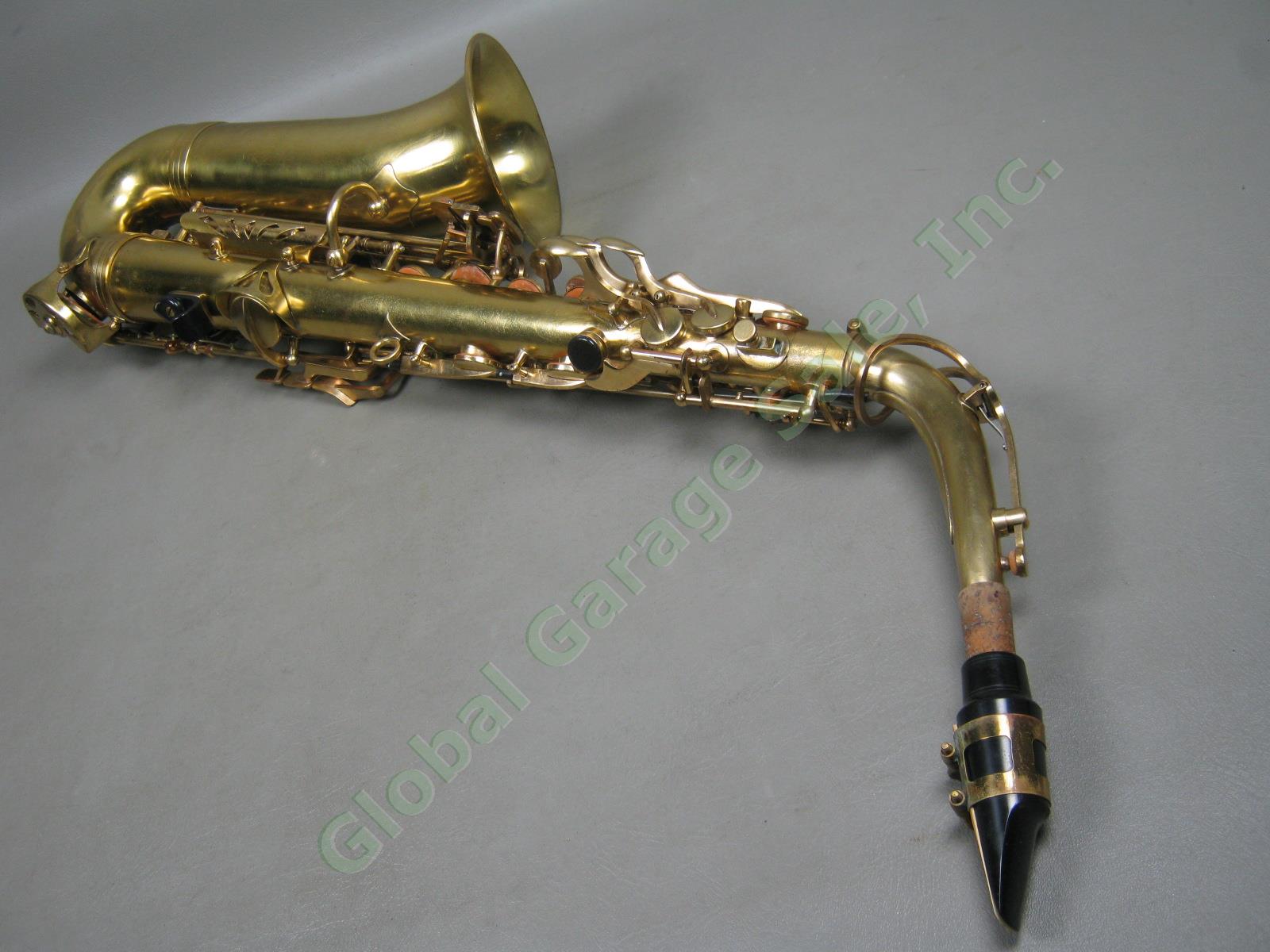 Vtg Evette Buffet Crampon Alto Saxophone W/ Hard Case Serial 23564 Re-Lacquered 5