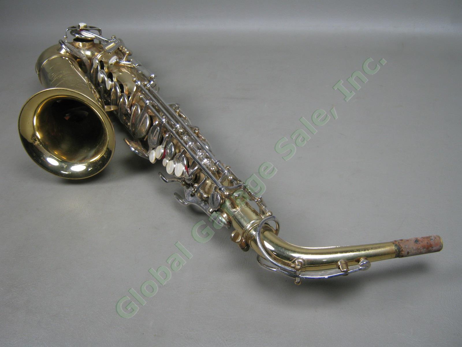 Vtg 1960s Conn USA Alto Saxophone W/ Neck Hard Case Bundle Lot Serial L30897 NR! 3