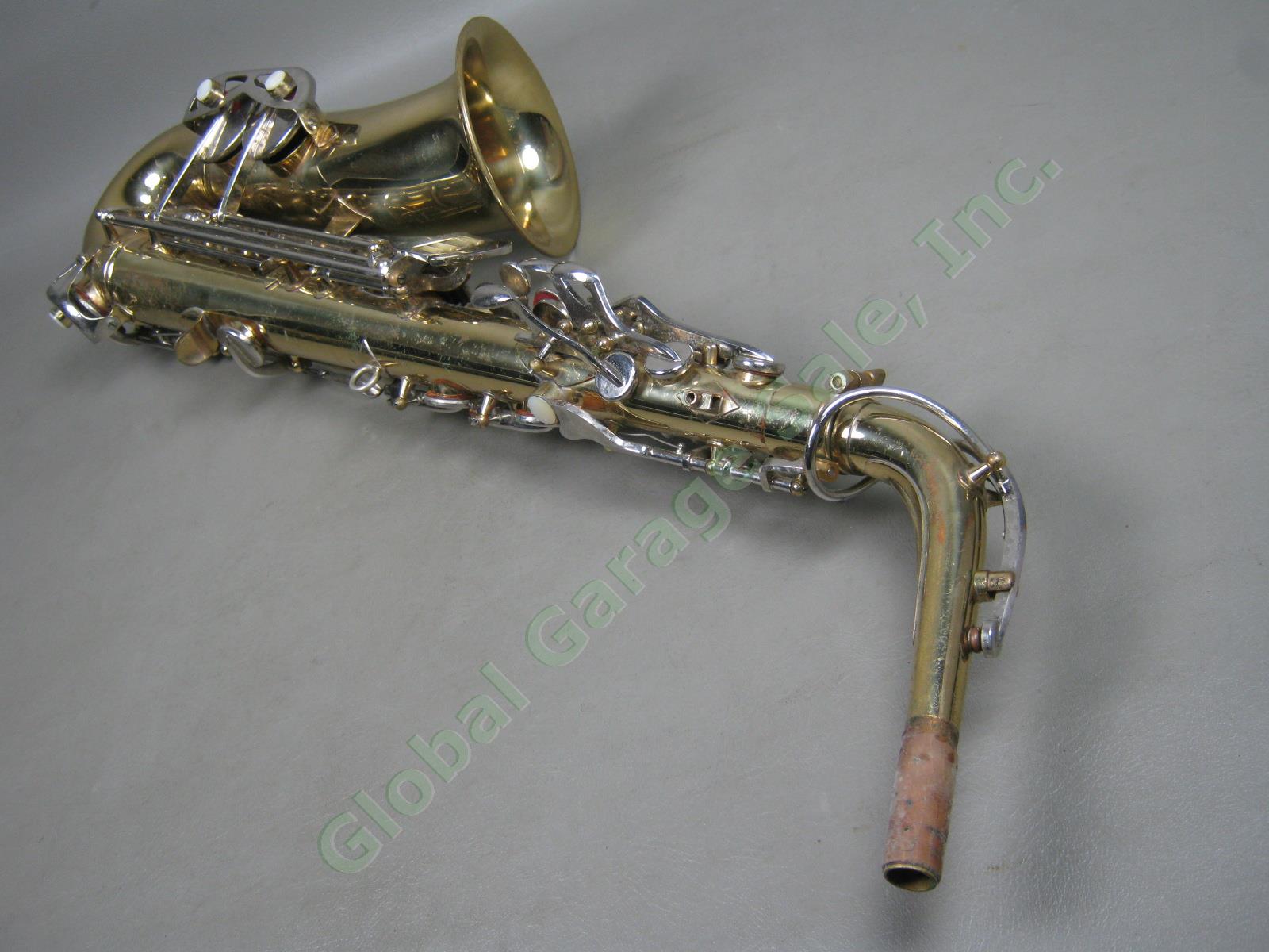 Vtg 1960s Conn USA Alto Saxophone W/ Neck Hard Case Bundle Lot Serial L30897 NR! 6