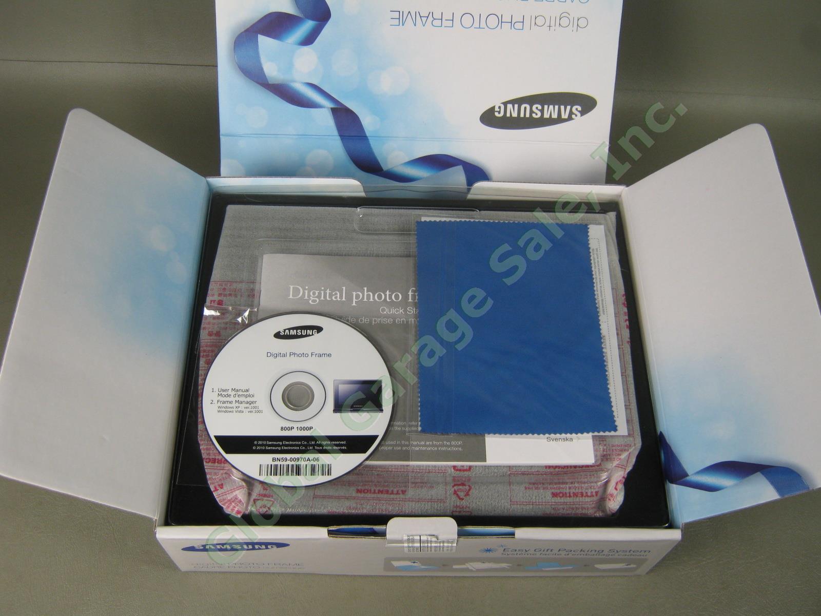 NEW IN BOX Samsung 10" Digital Photo Frame Music Video Player Bluetooth 1000P 1