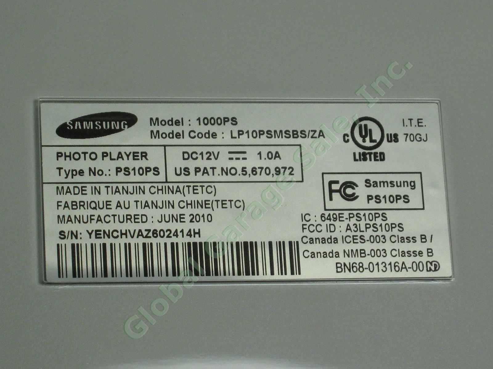 NEW IN BOX Samsung 10" Digital Photo Frame Music Video Player Bluetooth 1000P 4