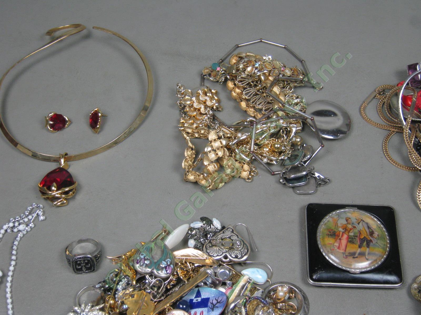 Jewelry Lot 14k Gold Sterling Silver Coro Trifari Kramer Monet Napier Sarah Cov+ 4