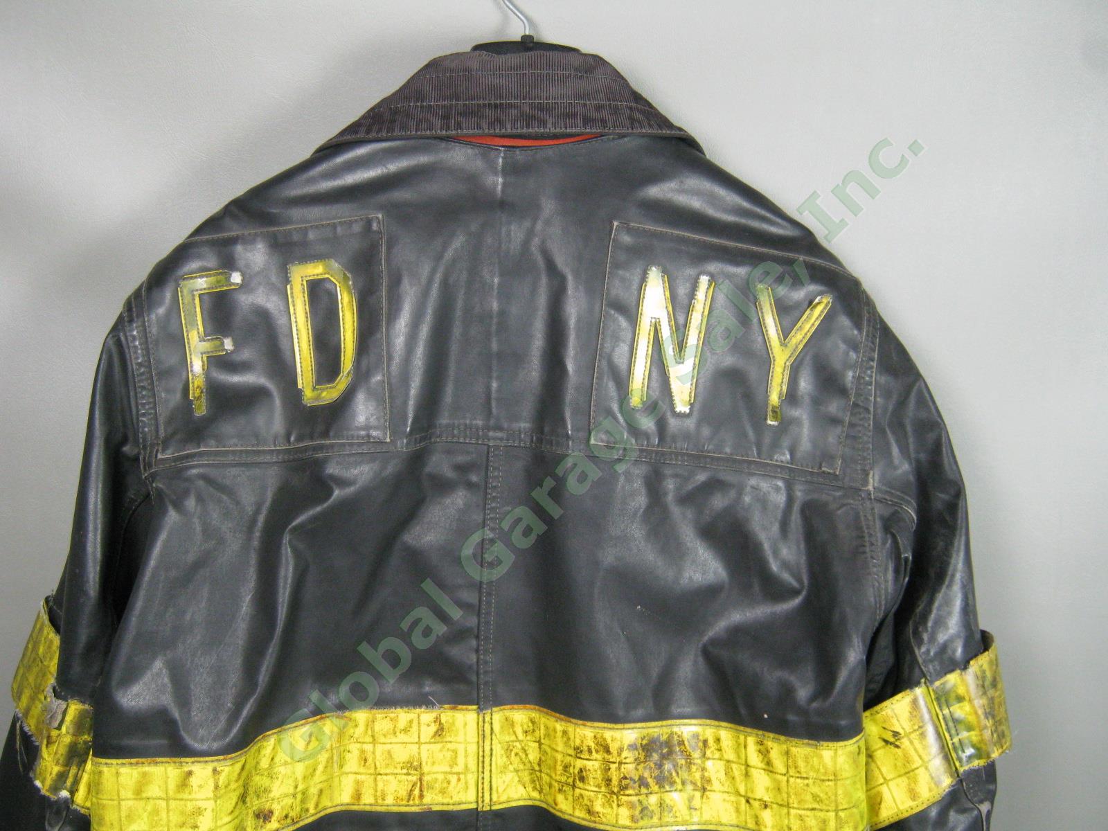 Vintage Cairns Express FDNY NY Fire Dept Winter Firefighter Jacket Coat Size 42 1