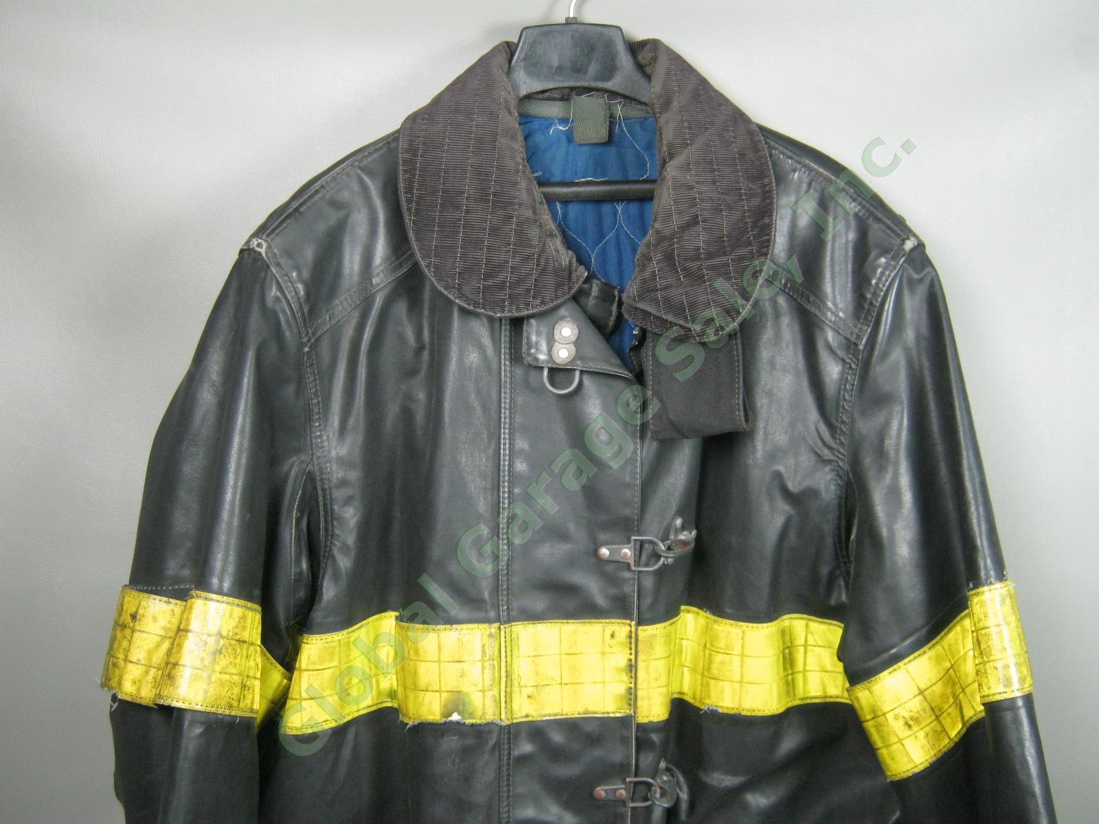 Vintage Cairns Express FDNY NY Fire Dept Winter Firefighter Jacket Coat Size 42 3