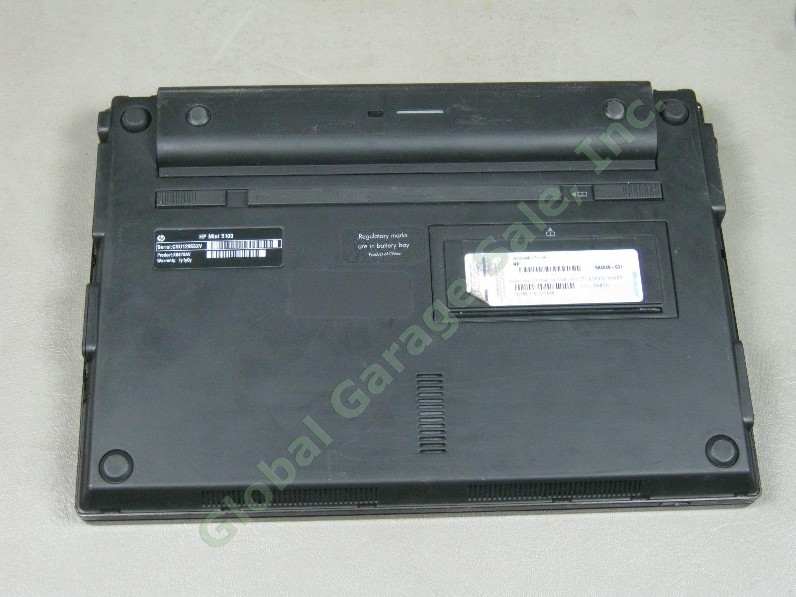 HP Mini 5103 10.1" Netbook Laptop Intel Atom 1.83GHz 2GB RAM 160GB HDD Windows 7 7