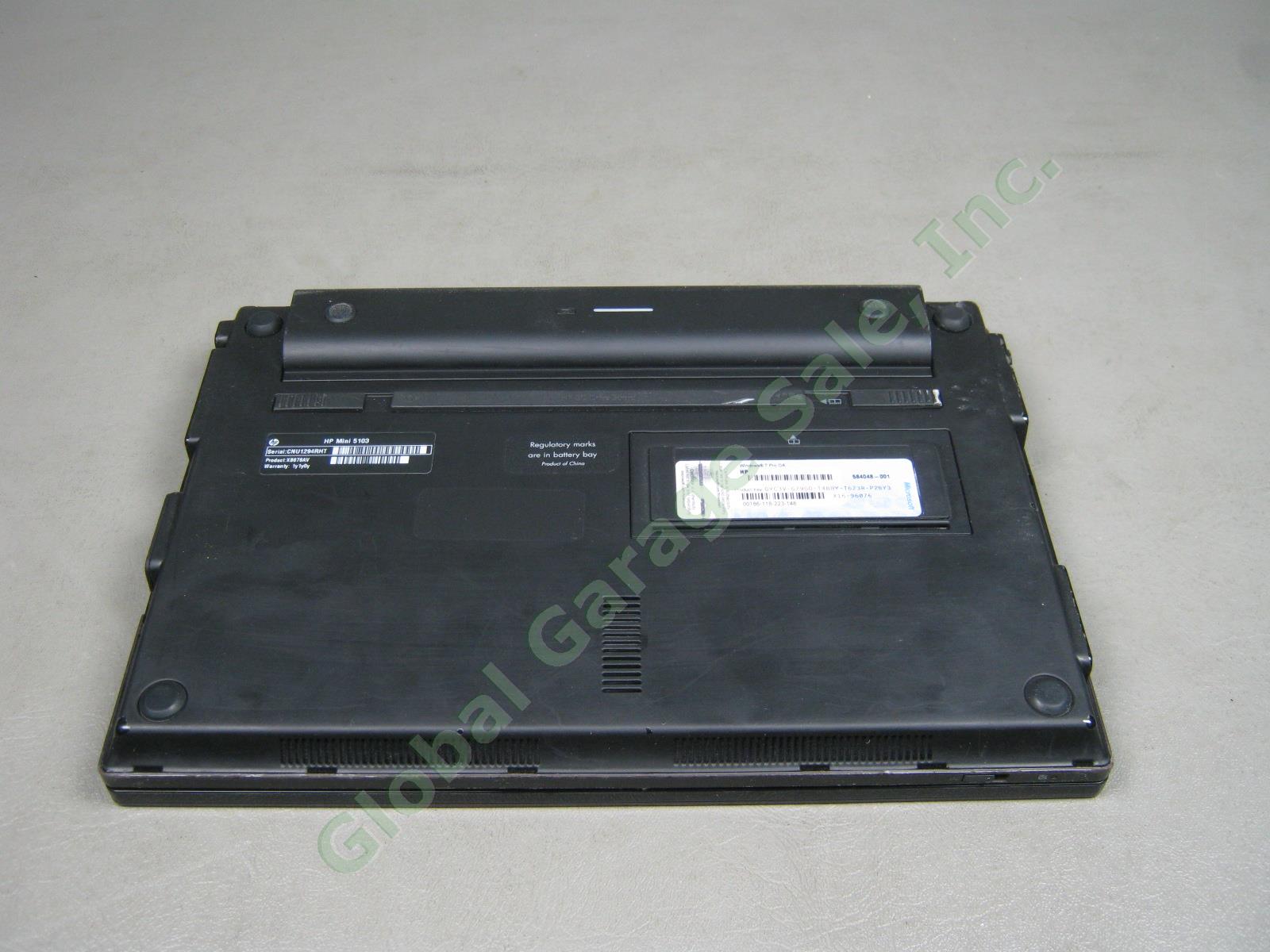 HP Mini 5103 10.1" Netbook Laptop Intel Atom 1.83GHz 2GB RAM 160GB HDD Windows 7 7