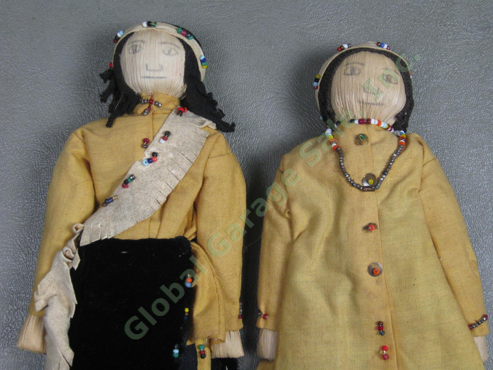 HUGE Vtg Antique 1930s-80s Native American Doll Lot Hopi Kachina Leather Beaded 2