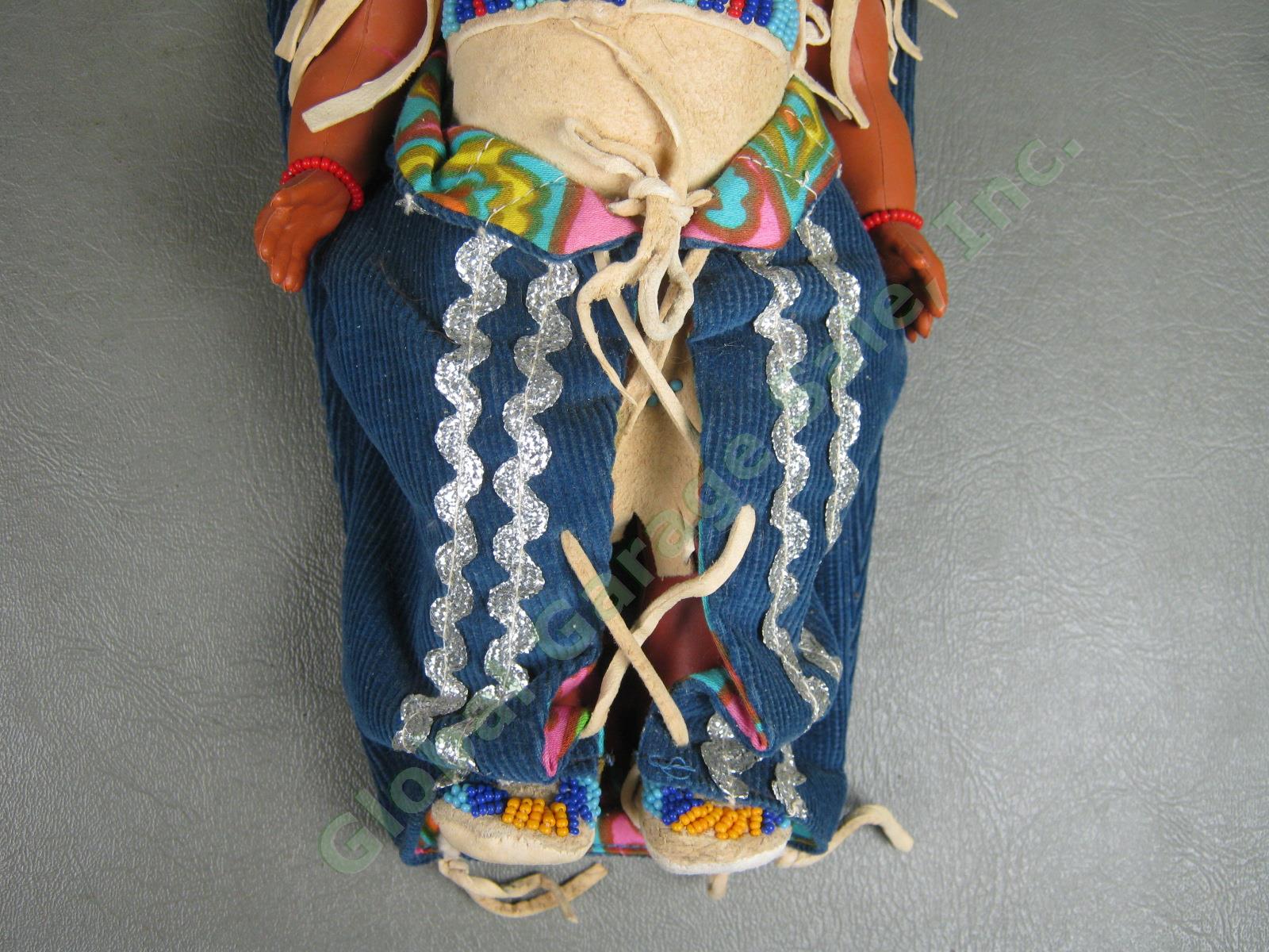 HUGE Vtg Antique 1930s-80s Native American Doll Lot Hopi Kachina Leather Beaded 47