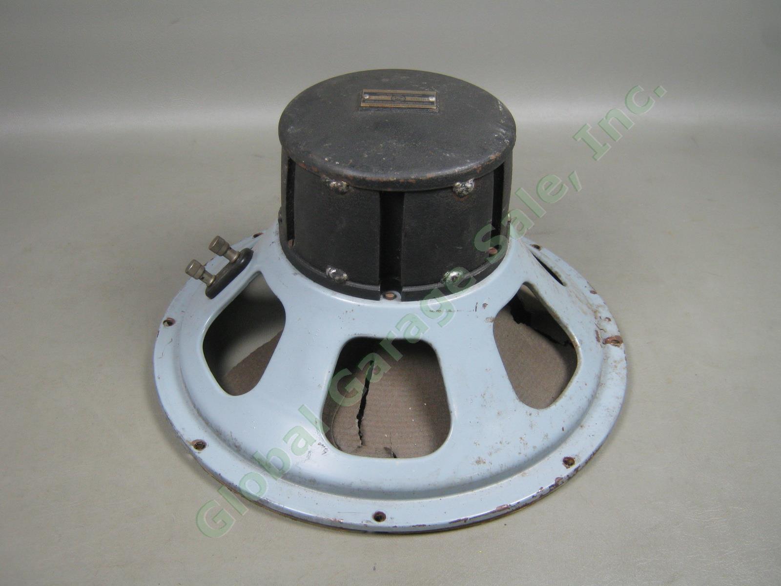 Vtg 15" RCA MI-9449 Theatre Woofer Speaker Bass Horn Driver Serial C2503 Tested 1