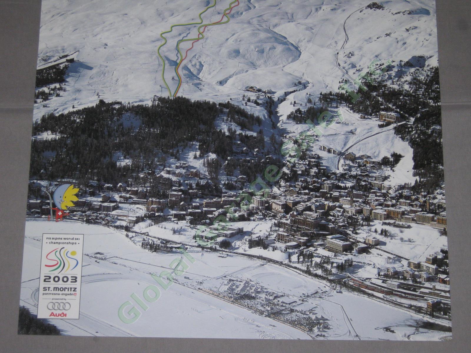 2003 FIS Alpine World Ski Racing Championships Poster St Moritz Switzerland NR 2