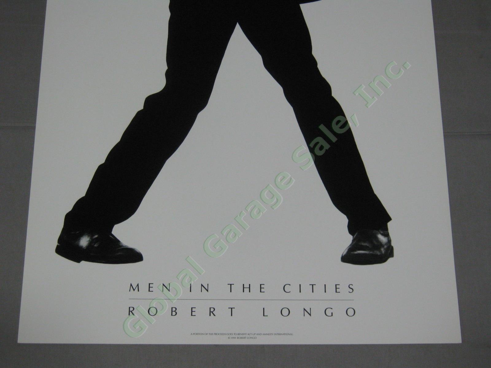 4 Vintage 1991 Robert Longo Men In The Cities Art Print Poster Lot 25"x40" NR! 5