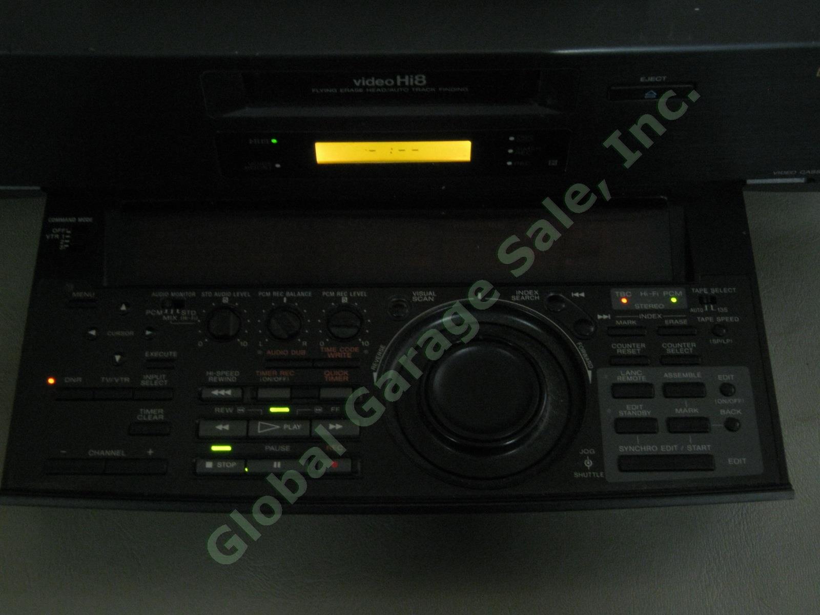 Sony EV-S7000 Hi8 8mm Digital HiFi Editing VCR Player Recorder +Remote Bundle NR 1