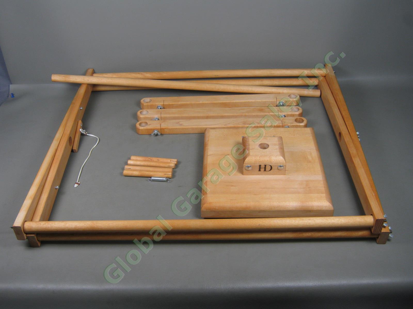 Harrisville Designs Complete Collapsible Table Top Weaving Warping Reel Kit Lot