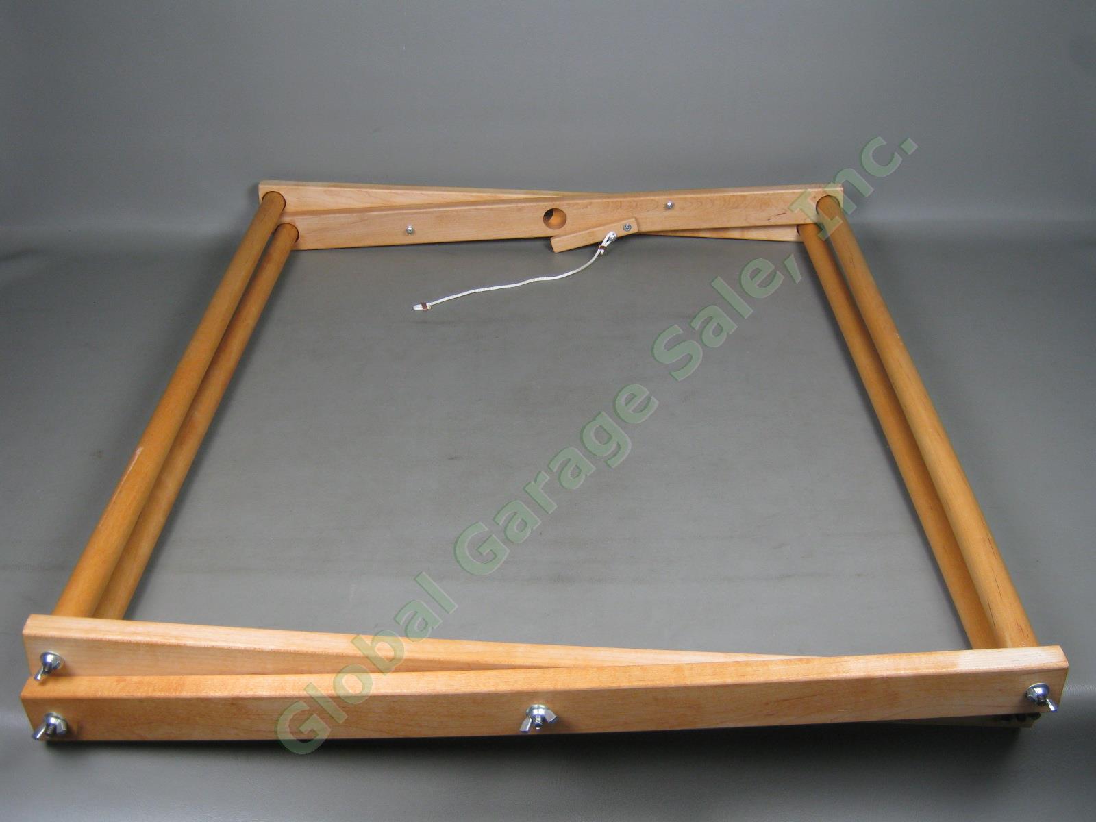 Harrisville Designs Complete Collapsible Table Top Weaving Warping Reel Kit Lot 3