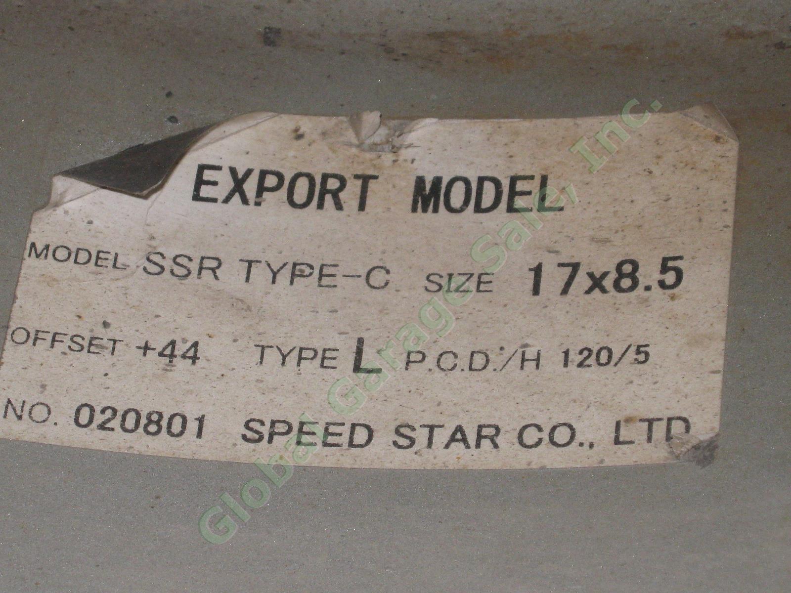 4 Speed Star BMW M3 SSR Type C 17x8.5 5x100 Aluminum Alloy Wheels Rims Set Lot 10