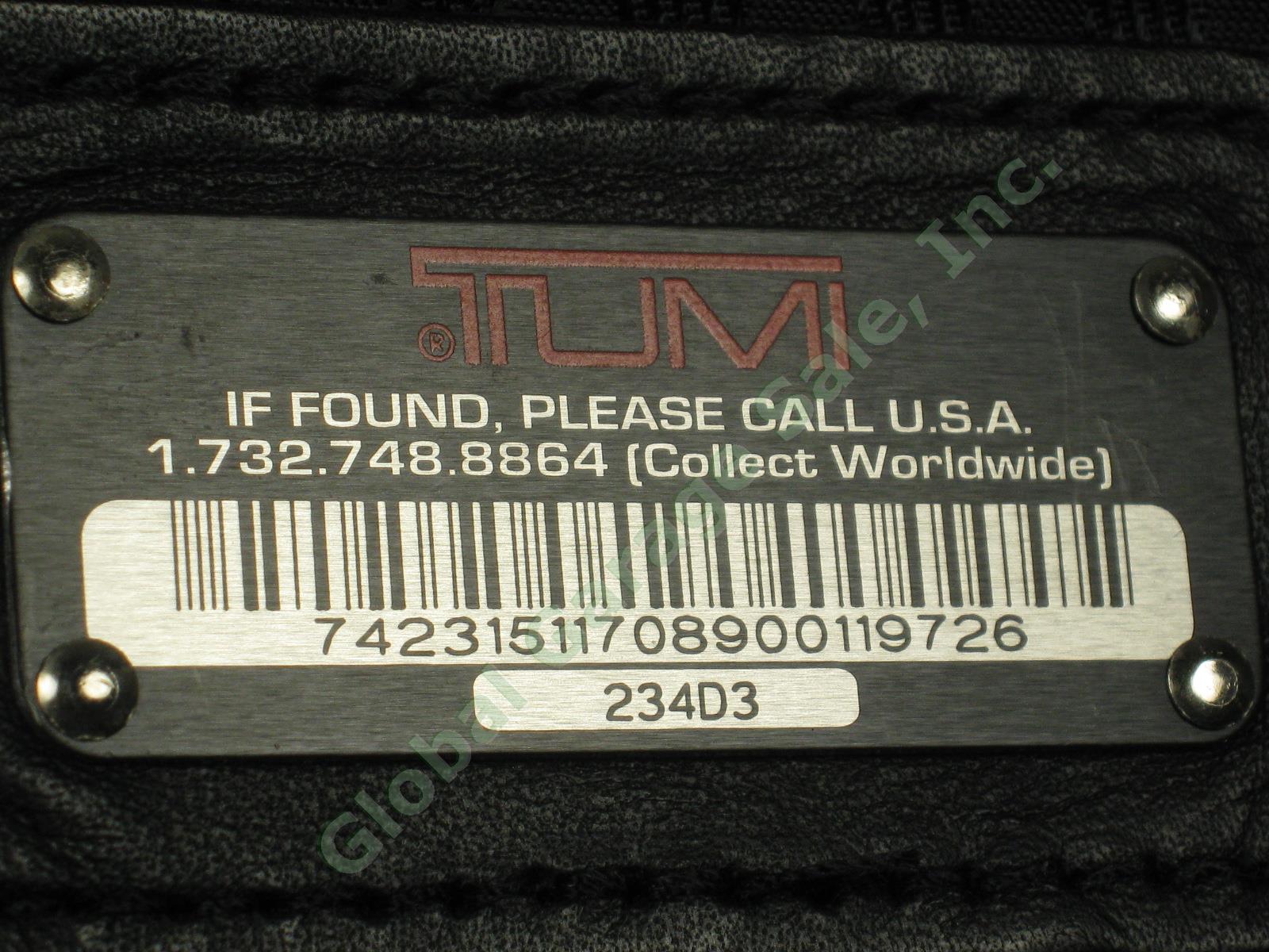 TUMI Alpha Tri-Fold Black Ballistic Nylon Garment Travel Bag Luggage 234D3 NR!!! 4