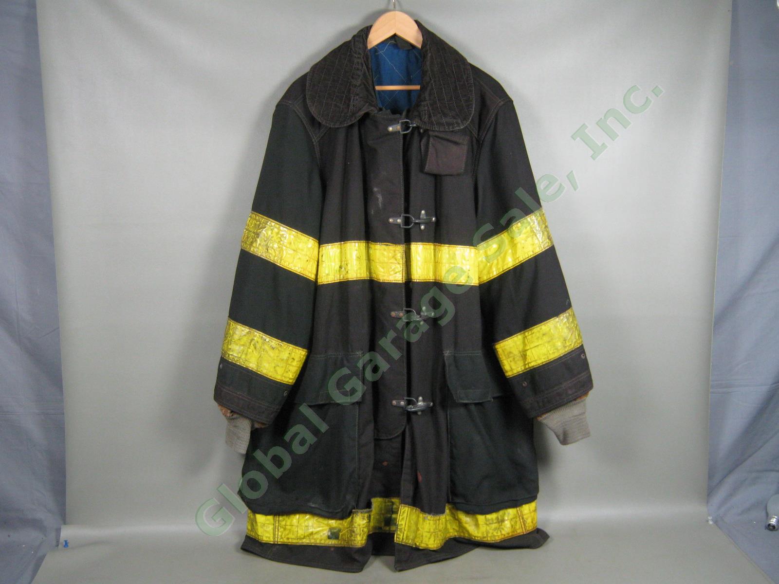 Vtg Cairns FDNY NY Fire Dept Summer Firefighter Bunker Jacket Coat Size 42 NR!