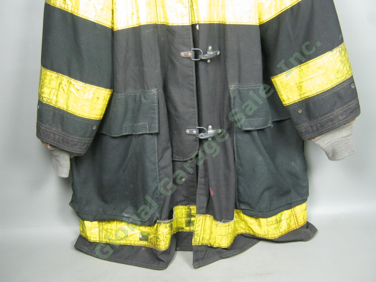 Vtg Cairns FDNY NY Fire Dept Summer Firefighter Bunker Jacket Coat Size 42 NR! 2