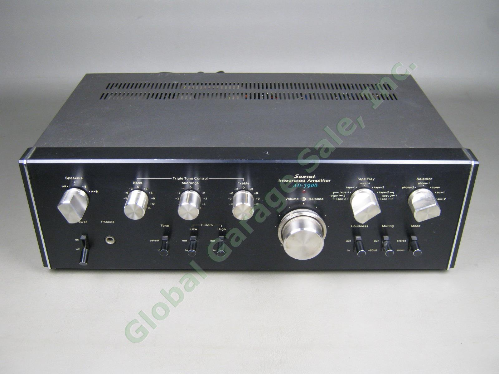NICE! Vtg 1976 Sansui AU-5900 Integrated Stereo Amplifier Amp 50WPC Tested NR!
