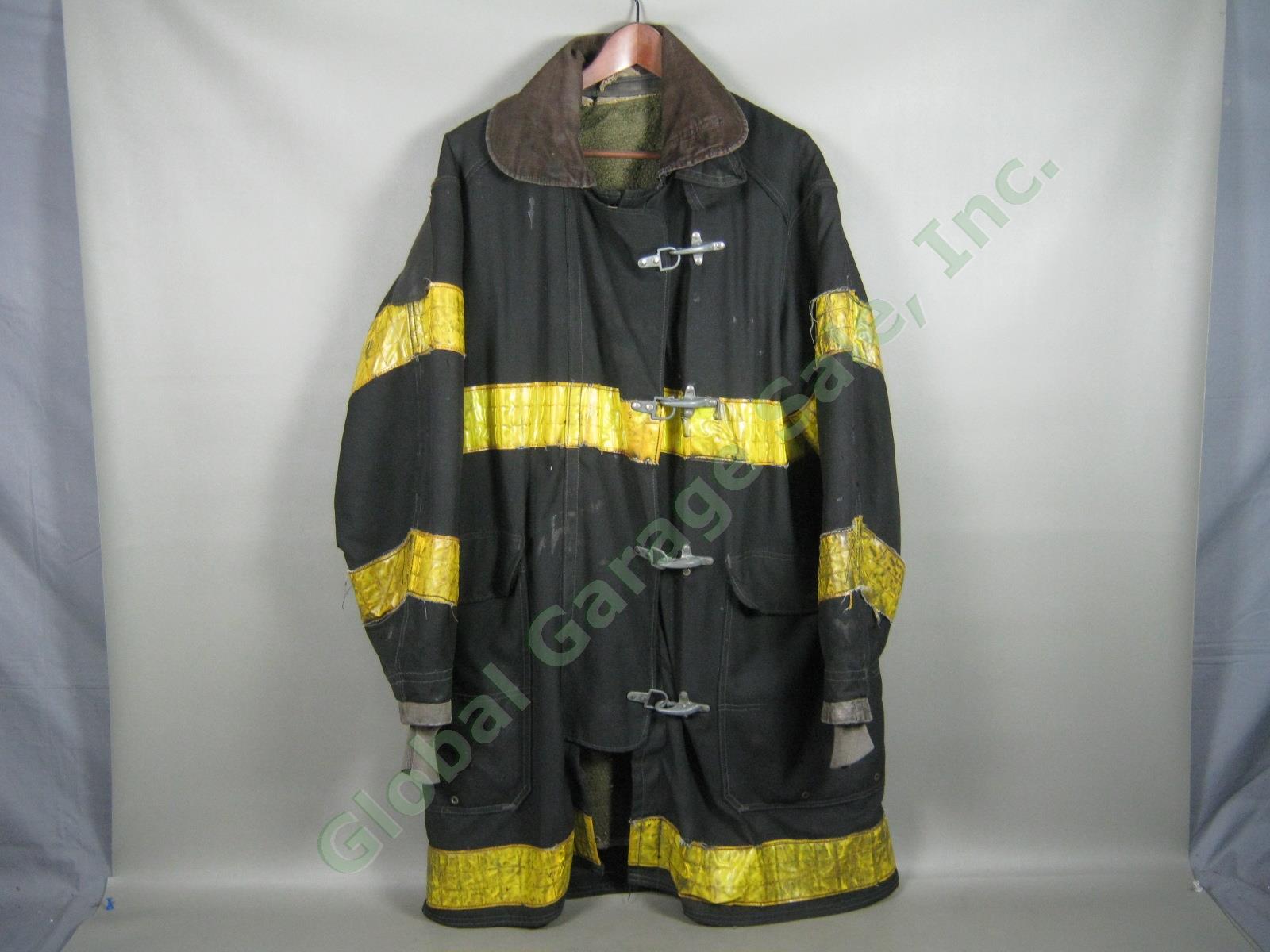 Vtg NYFD FDNY NY Fire Dept Summer Firefighter Turnout Jacket Coat Bodyguard 44