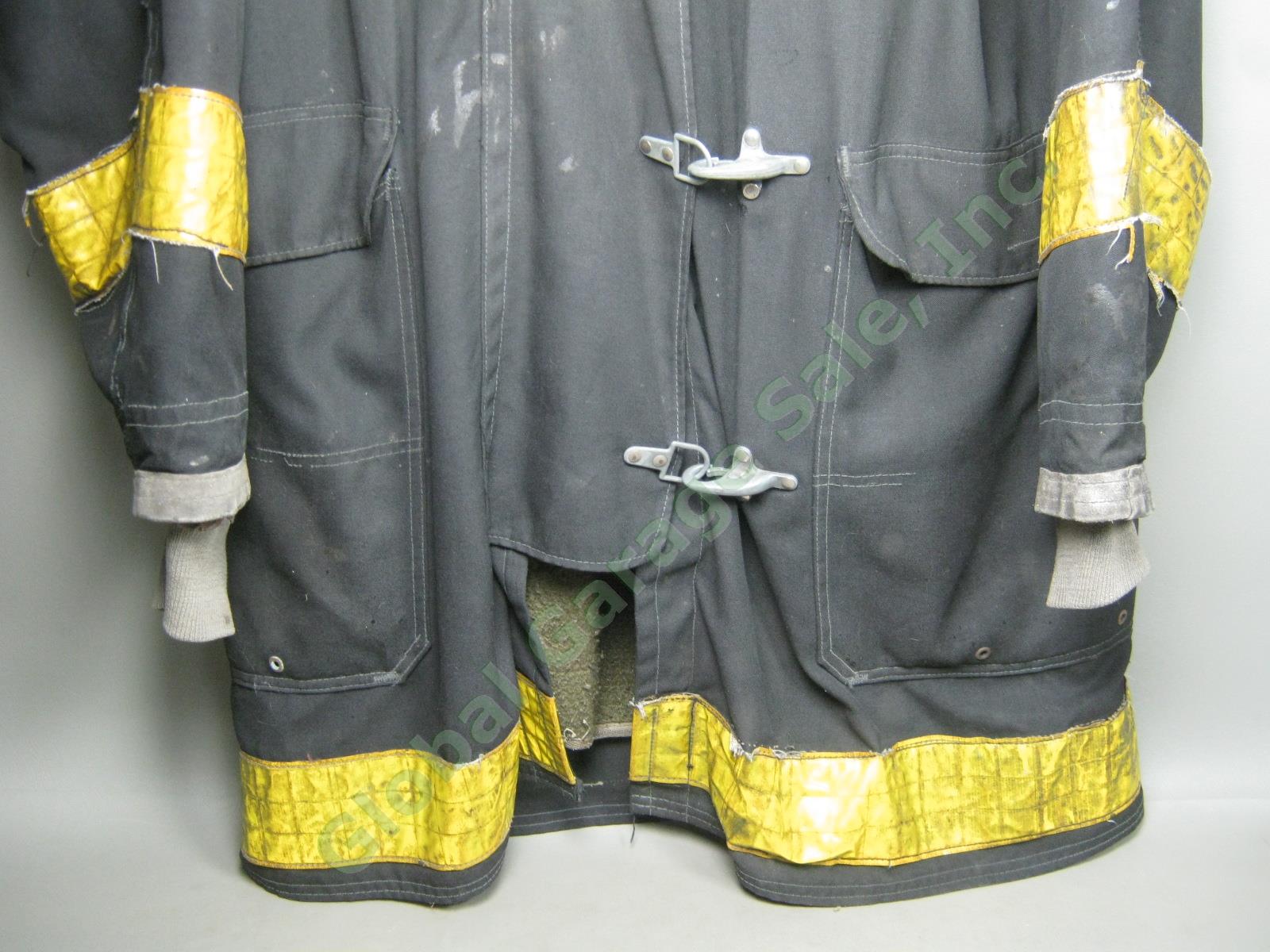 Vtg NYFD FDNY NY Fire Dept Summer Firefighter Turnout Jacket Coat Bodyguard 44 2