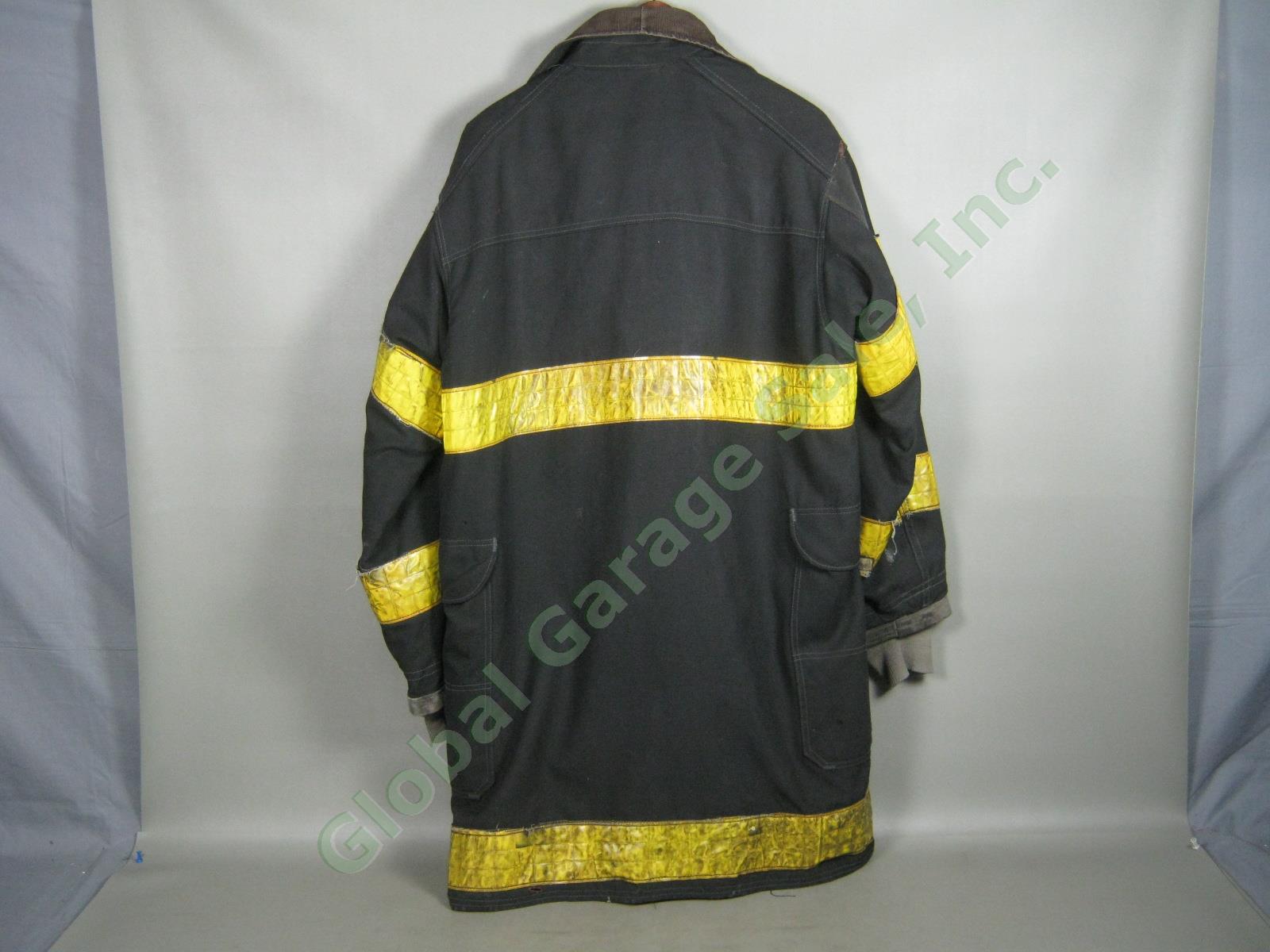 Vtg NYFD FDNY NY Fire Dept Summer Firefighter Turnout Jacket Coat Bodyguard 44 3