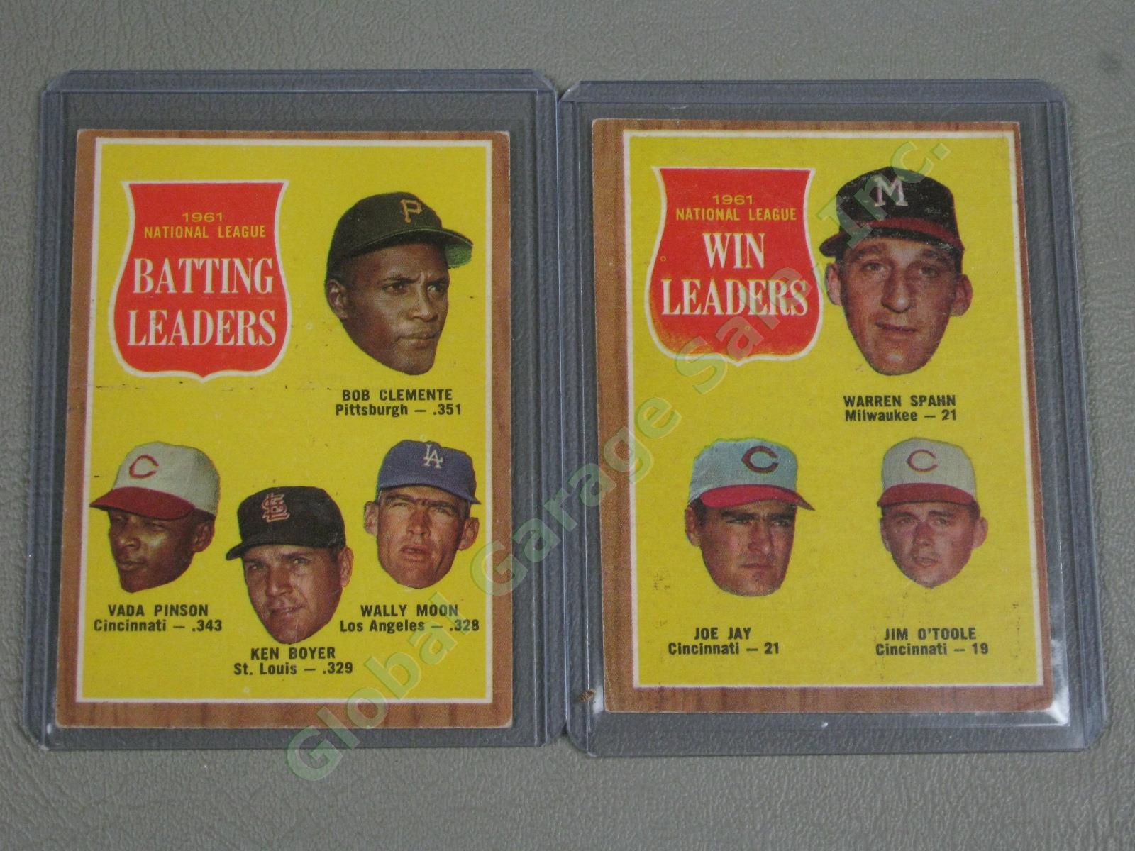 160 Vtg 1961 1962 1963 Topps Baseball Card Lot w/ RBI Home Run Leaders + VG-EX 2