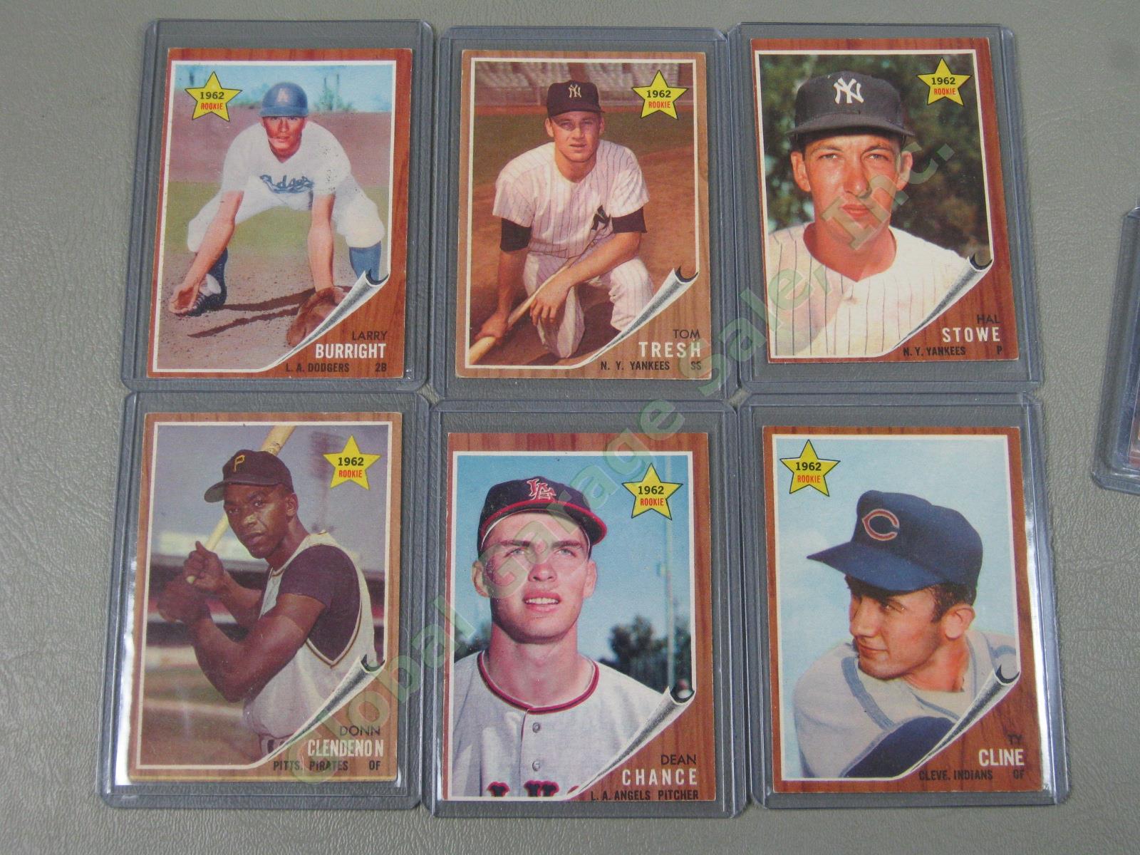 160 Vtg 1961 1962 1963 Topps Baseball Card Lot w/ RBI Home Run Leaders + VG-EX 5
