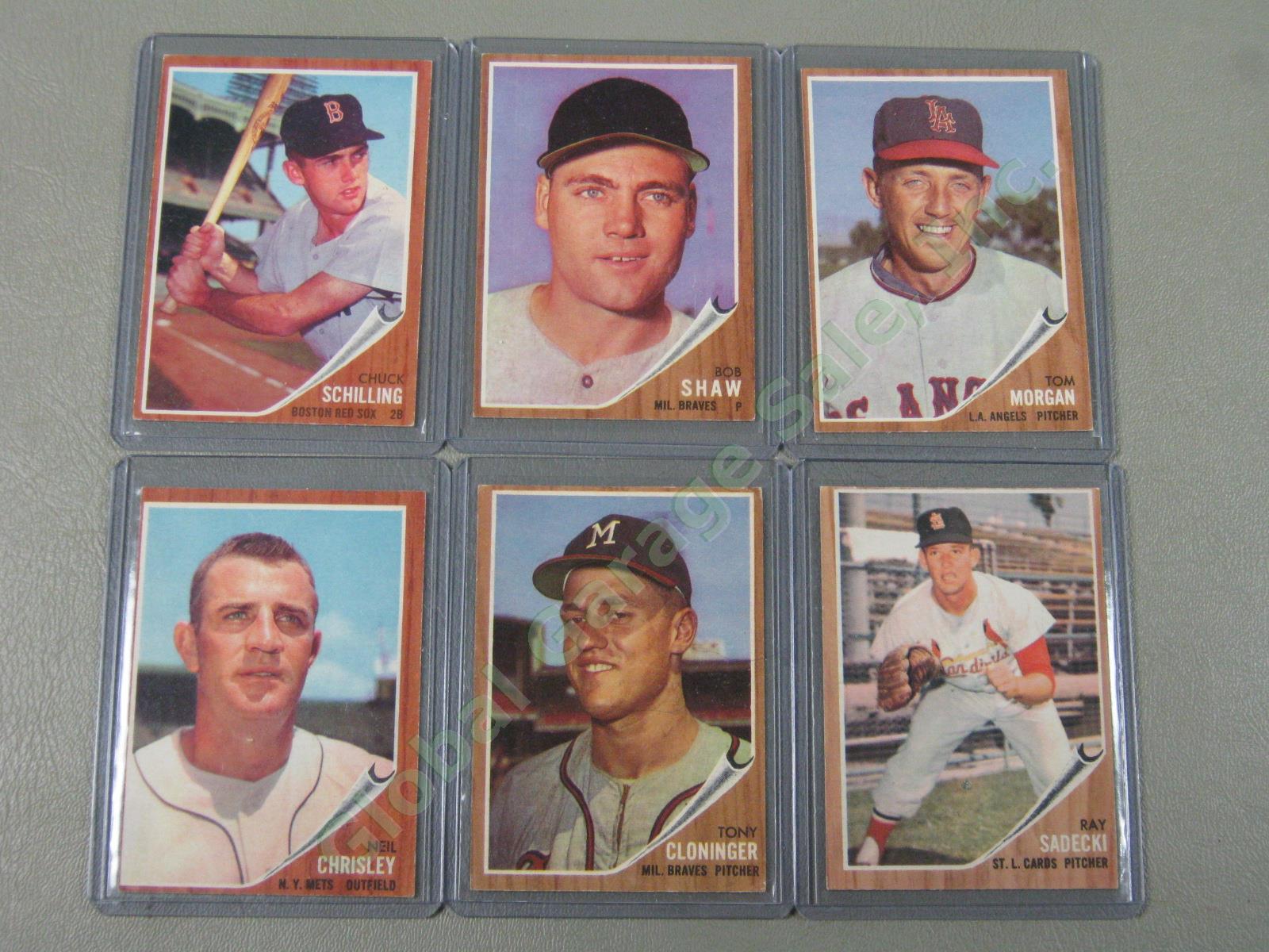 160 Vtg 1961 1962 1963 Topps Baseball Card Lot w/ RBI Home Run Leaders + VG-EX 8