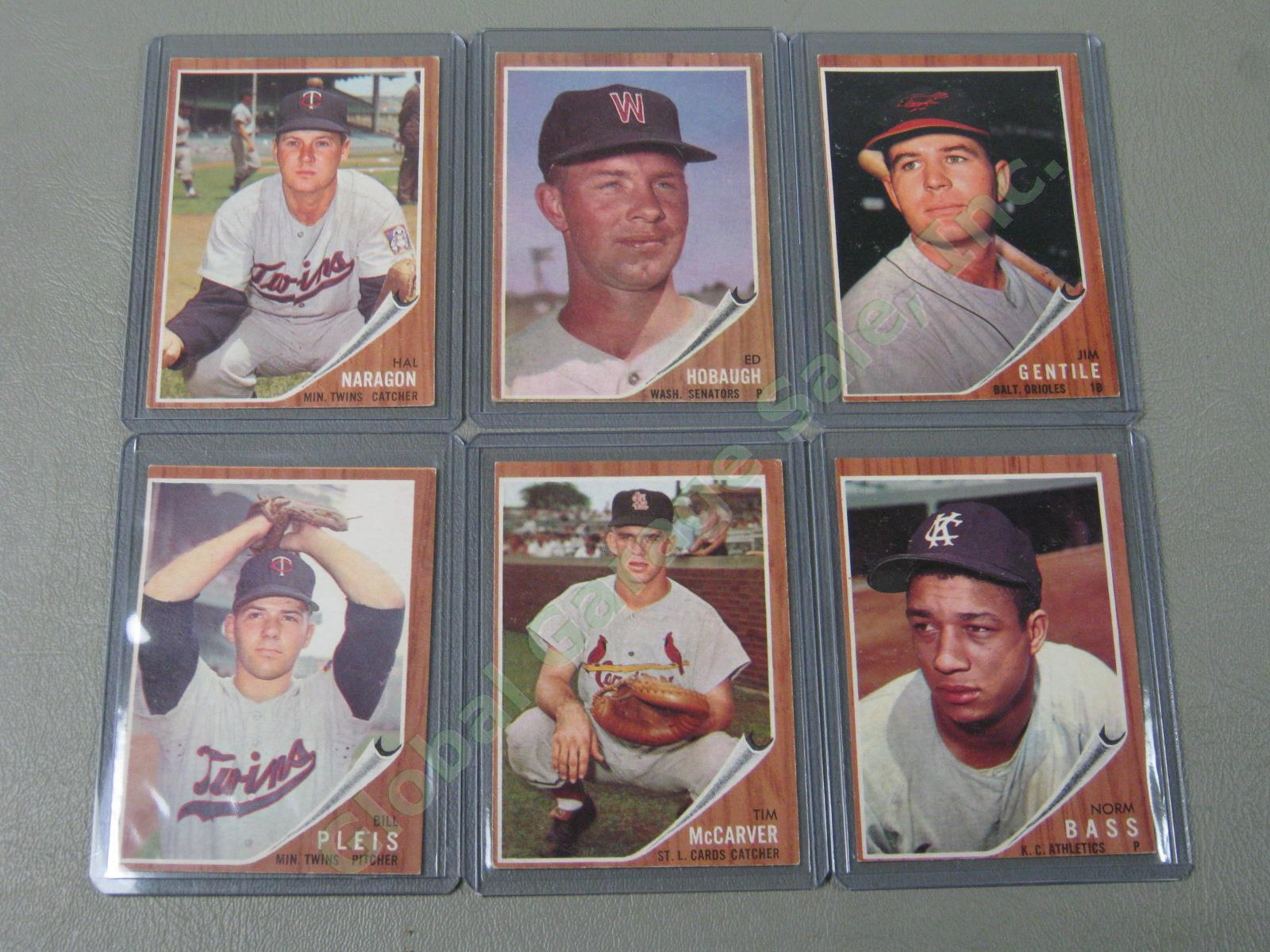 160 Vtg 1961 1962 1963 Topps Baseball Card Lot w/ RBI Home Run Leaders + VG-EX 10