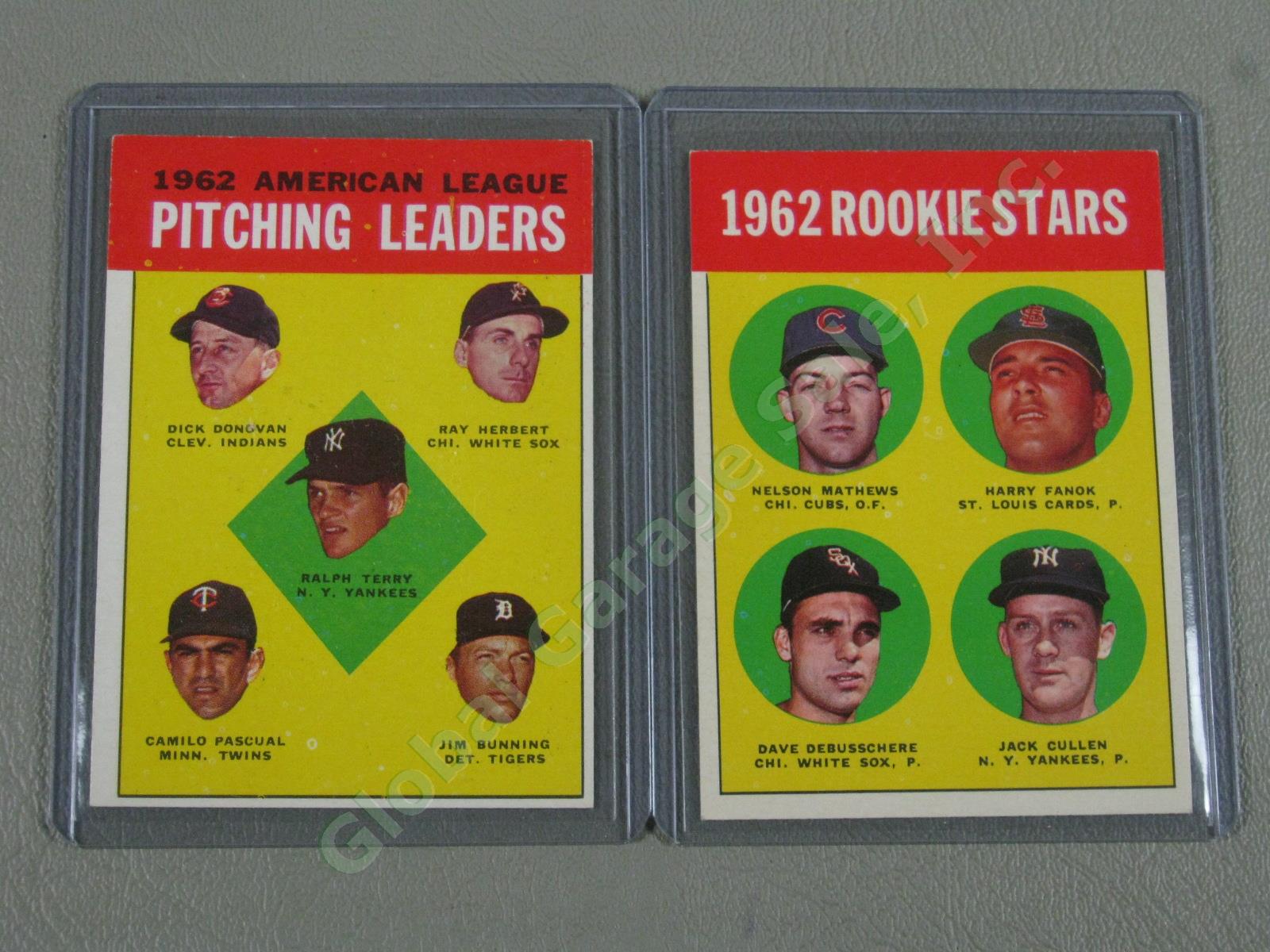 160 Vtg 1961 1962 1963 Topps Baseball Card Lot w/ RBI Home Run Leaders + VG-EX 17