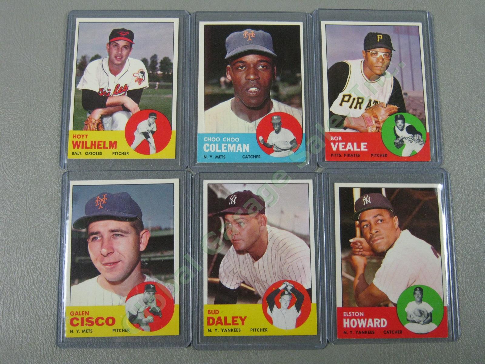 160 Vtg 1961 1962 1963 Topps Baseball Card Lot w/ RBI Home Run Leaders + VG-EX 19