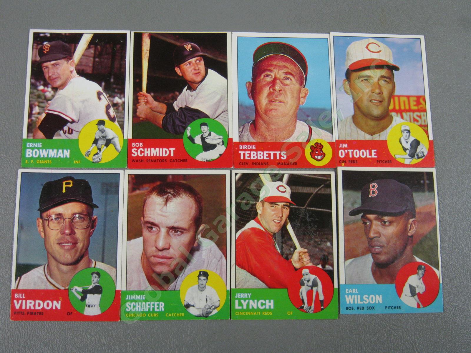 160 Vtg 1961 1962 1963 Topps Baseball Card Lot w/ RBI Home Run Leaders + VG-EX 26