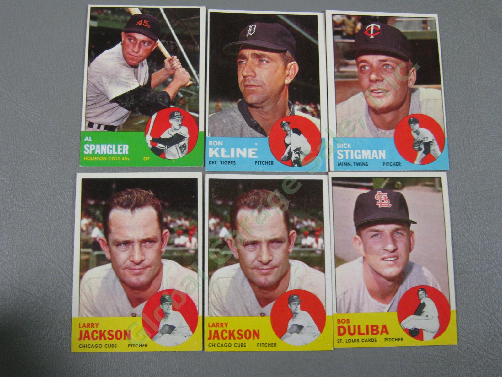 160 Vtg 1961 1962 1963 Topps Baseball Card Lot w/ RBI Home Run Leaders + VG-EX 27