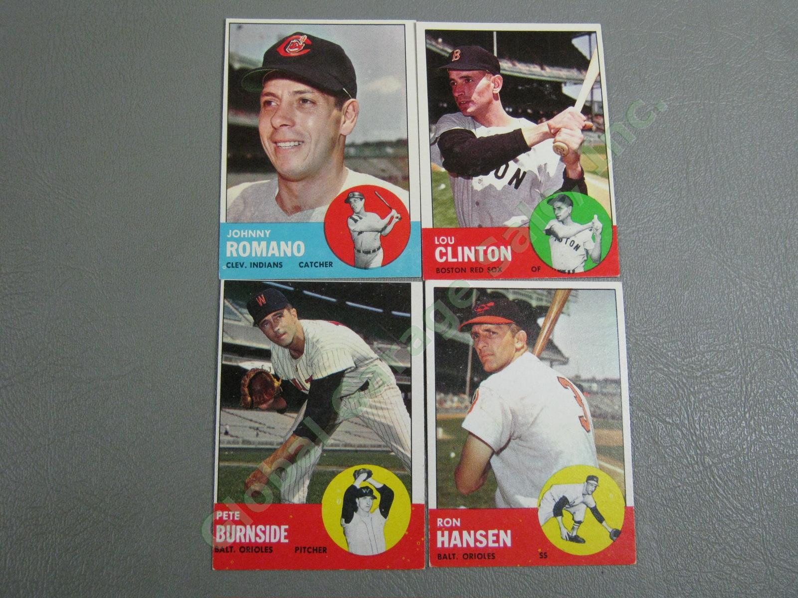 160 Vtg 1961 1962 1963 Topps Baseball Card Lot w/ RBI Home Run Leaders + VG-EX 28